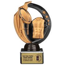 Renegade Legend Rugby Trophy | Black | 155mm | S7