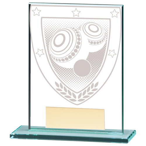 Millennium Lawn Bowls Jade Glass Trophy | 110mm |