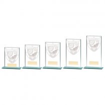 Millennium Lawn Bowls Jade Glass Trophy | 110mm |