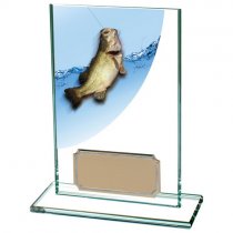 Colour Curve Angling Jade Glass Trophy | 125mm |