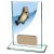 Colour Curve Angling Jade Glass Trophy | 125mm |  - CR4644AA