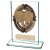 Maverick Legacy Table Tennis Jade Glass Trophy | 125mm |  - CR16020AA