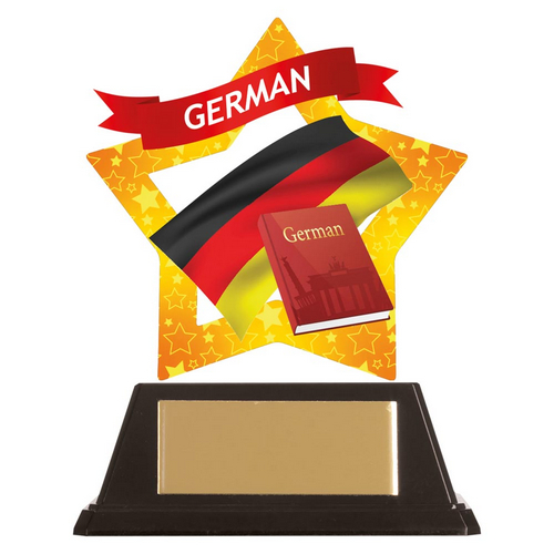 Mini-Star German Acrylic Trophy Plaque | 100mm | G6