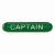 Scholar Bar Badge Captain Green | 40mm |  - SB16100G
