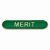 Scholar Bar Badge Merit Green | 40mm |  - SB16117G