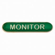Scholar Bar Badge Monitor Green | 40mm |