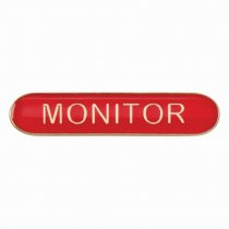Scholar Bar Badge Monitor Red | 40mm |