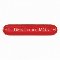 Scholar Bar Badge Student of Month Red | 40mm |