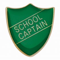 Scholar Pin Badge School Captain Green | 25mm |
