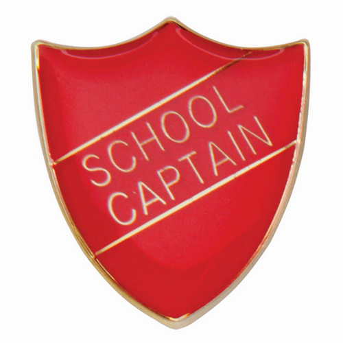Scholar Pin Badge School Captain Red | 25mm |