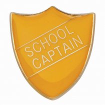 Scholar Pin Badge School Captain Yellow | 25mm |