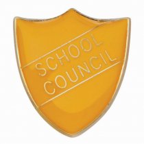Scholar Pin Badge School Council Yellow | 25mm |