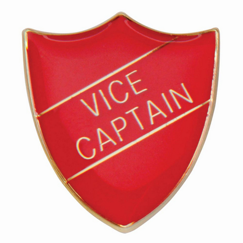 Scholar Pin Badge Vice Captain Red | 25mm |