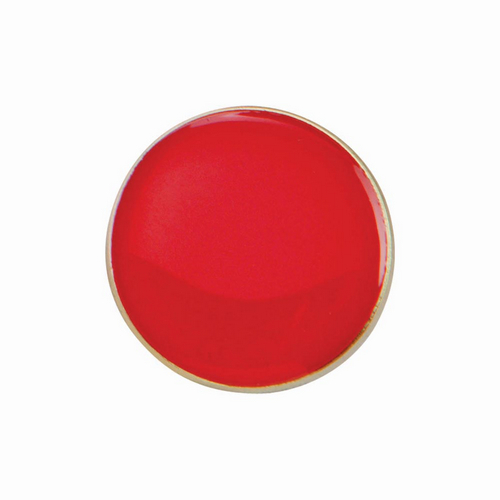 Scholar Pin Badge Round Red | 40mm |
