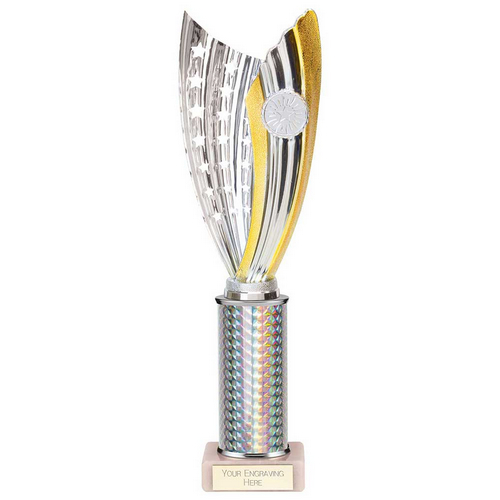 Glamstar Plastic Trophy | Silver | 330mm |