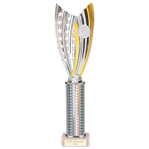 Glamstar Plastic Trophy | Silver | 355mm |