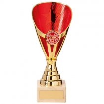 Rising Stars Premium Plastic Trophy | Gold & Red | 185mm | G24