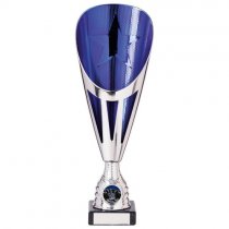 Rising Stars Deluxe Plastic Lazer Cup | Silver & Blue | 305mm | S9