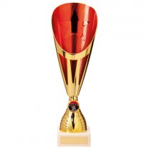 Rising Stars Deluxe Plastic Lazer Cup | Gold & Red | 325mm | G25