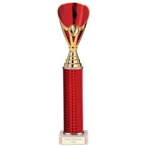 Rising Stars Plastic Trophy | Red | 330mm |