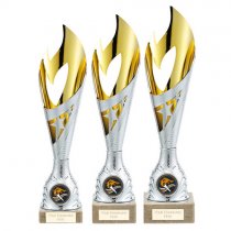 Inferno Plastic Laser Cut Cup | Silver & Gold | 285mm | S7