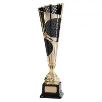 Quest Laser Cut Gold & Black Trophy Cup | 385mm | G25