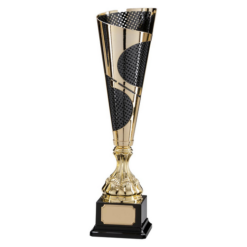 Quest Laser Cut Gold & Black Trophy Cup | 395mm | E15174C