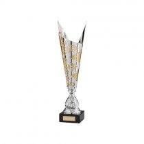 Nebula Laser Cut Silver & Gold Trophy Cup | 360mm | G9
