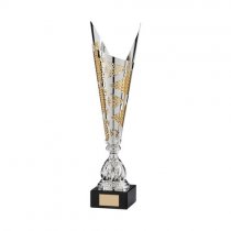 Nebula Laser Cut Silver & Gold Trophy Cup | 410mm | G9