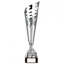 Monza Lazer Cut Metal Cup Silver | 375mm | S25