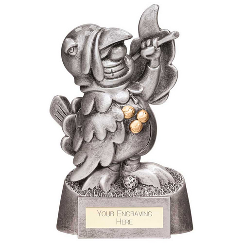 Goof Balls Golf Turkey Trophy | Silver | 160mm | G25