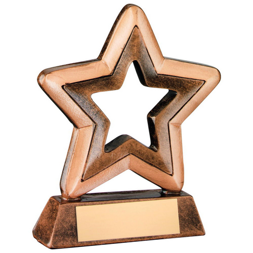Celebrate Mini Star Trophy | Takes your club badge | 95mm |