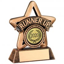 Celebrate Mini Star Runner Up Trophy | Takes your own badge | 95mm |