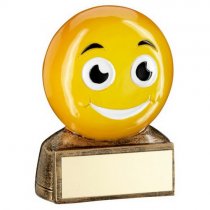Hi-Viz Smiling Emoji Trophy | 70mm |