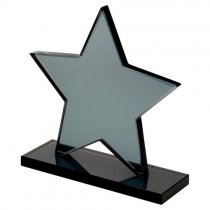 Star Smoked Crystal Corporate Award |10mm thick | 184mm |