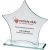 Smile Jade Crystal Corporate Award | 6mm thick | 178mm |  - TP04B