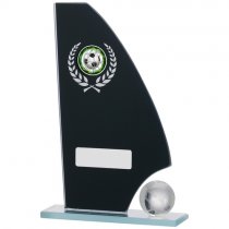 Football Mirror Glass Trophy | 185mm | G7