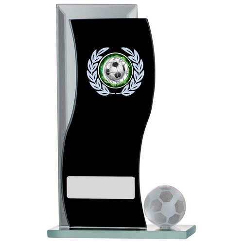 Black Mirrored Football Trophy | 165mm | G7