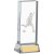 Football Glass Block With Player | 140mm | G7  - HGLF30C