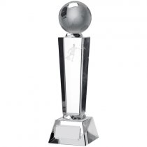 Victory Football Glass Pillar Trophy | 225mm | S351D