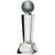 Golf Glass Trophy With Ball | 230mm | S351D  - HGLG86B