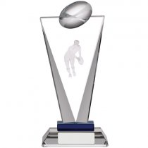 Pinnacle Rugby Glass Trophy | 185mm | G7
