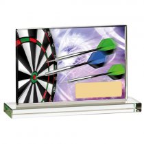 Darts Printed Glass Plaque | 145mm x 90mmmm | G7