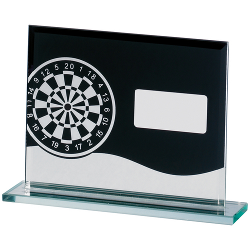 Darts Glass Block Trophy | 120mm x 160mmmm | G24S