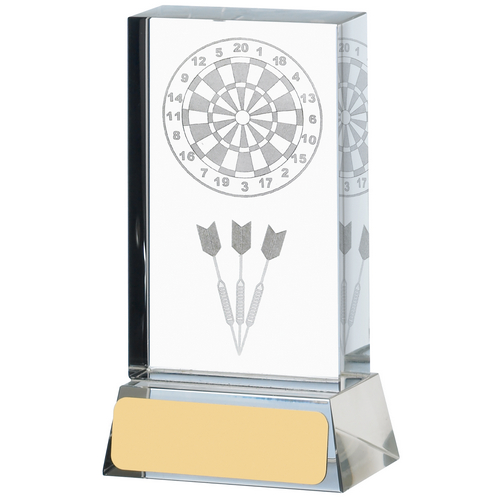 Darts Lasered Glass Block | 105mm | G7