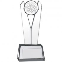 V Shaped Glass Darts Trophy | 170mm | G24S