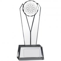 V Shaped Glass Darts Trophy | 190mm | G24S