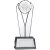 V Shaped Glass Darts Trophy | 190mm | G24S  - HGLM32B