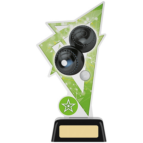 Lawn Bowls Acrylic Trophy | 190mm | G7