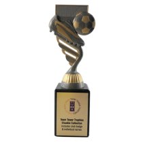 Chunkie Football Boot & Ball Trophy | Silver & Gold | 205mm